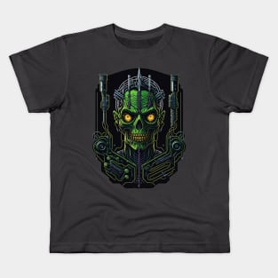 Cyborg Heads S02 D16 Kids T-Shirt